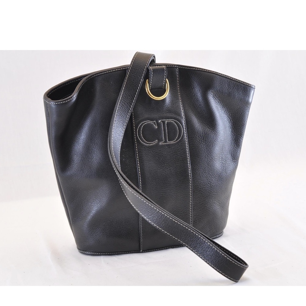 CHRISTIAN DIOR Leather Shoulder Bag